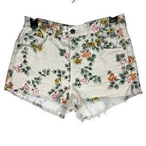 Citizens of Humanity Chloe Floral High Rise Cutoff Shorts 28